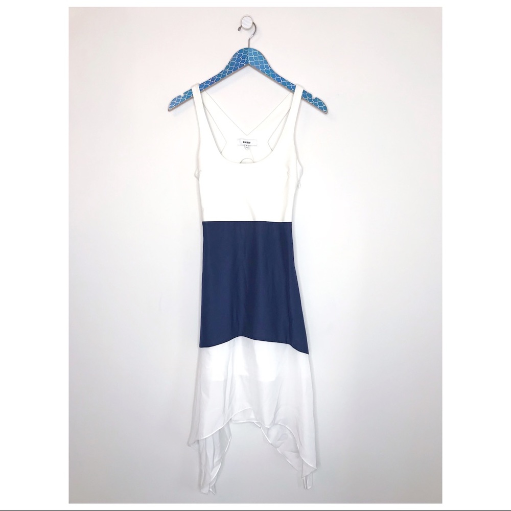 Revolve Likely Color Block Chiffon Cut Out Dress